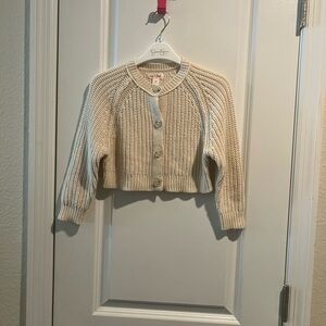 Cat & Jack Cream Knit Cardigan